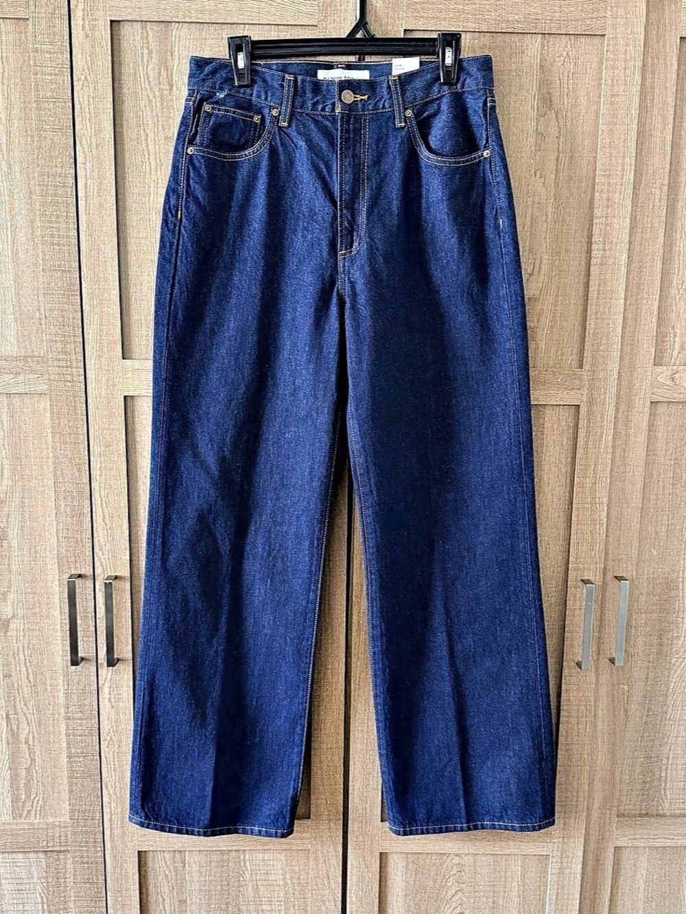 Aritzia Denim Forum The Farrah Hi-Rise Wide Leg Jeans in Blue Waist 29 NWT - Picture 5 of 14